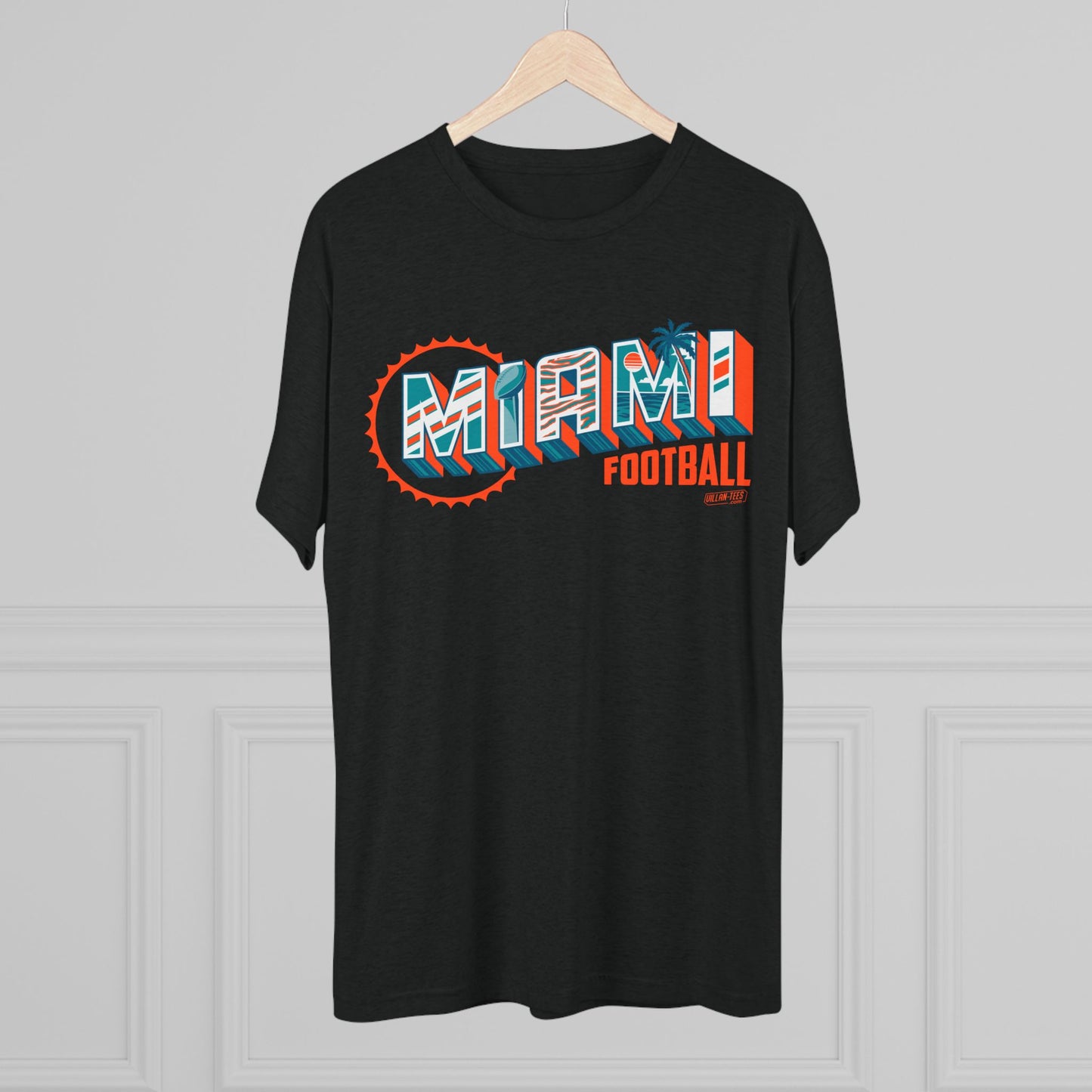 Miami Football Tri-Blend Unisex Tee