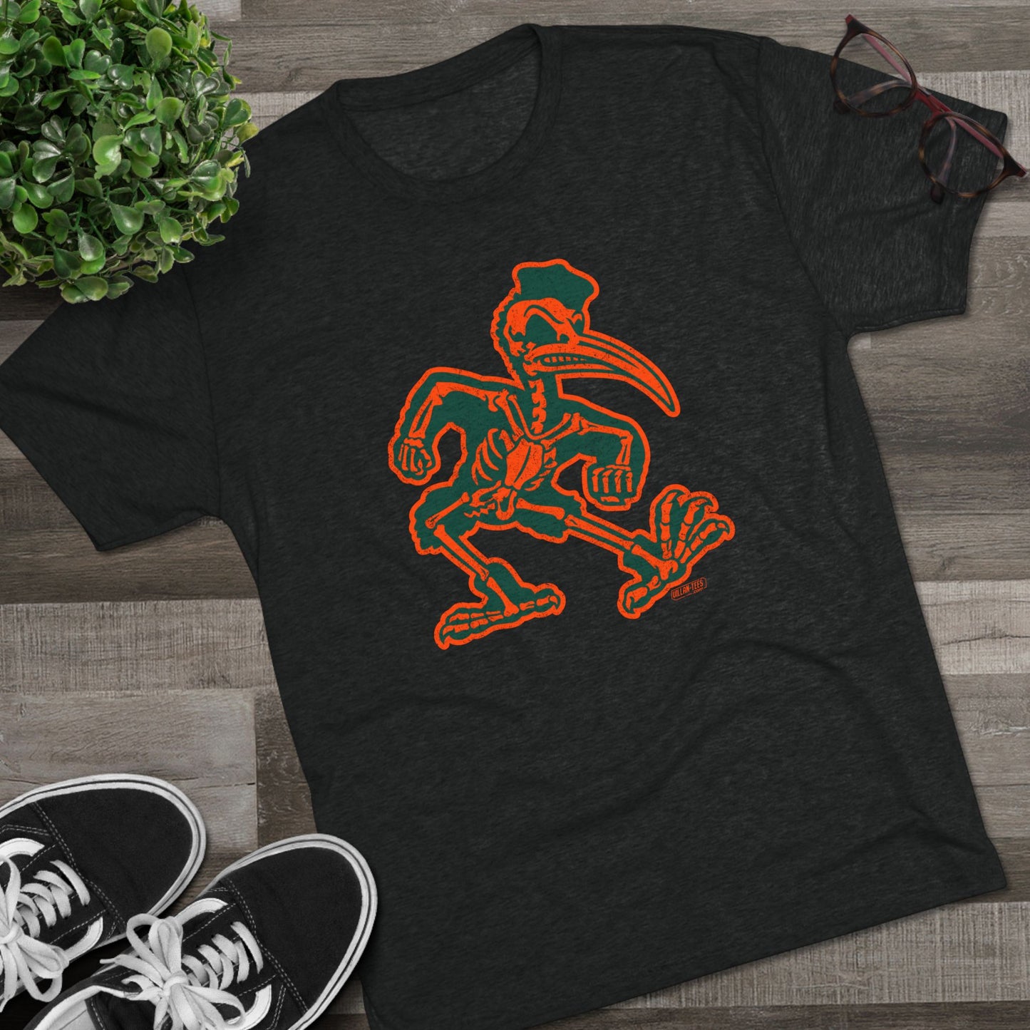 X-RAY Ibis Unisex Tri-Blend Tee - Orange/Green