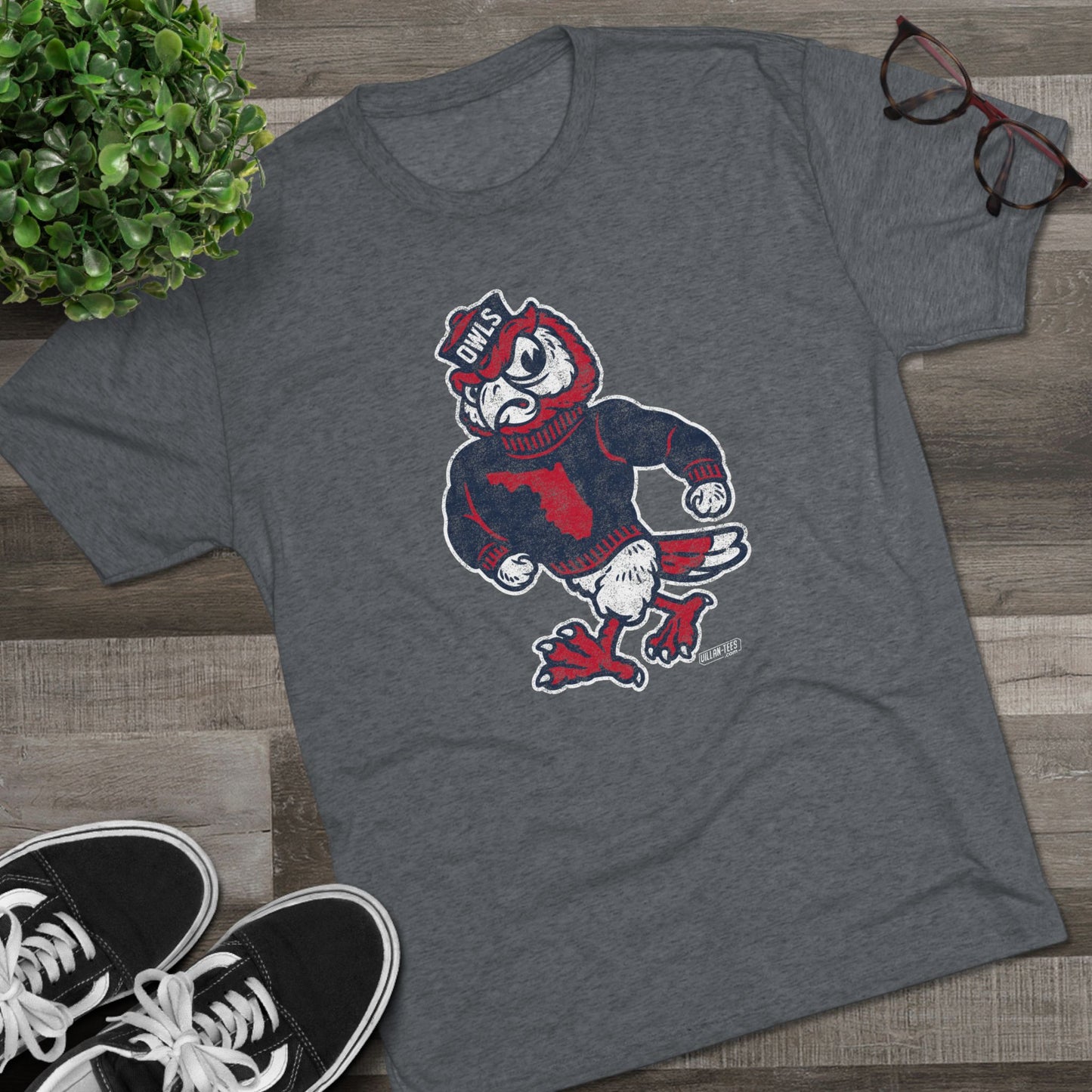 Owls Struttin' Tri-Blend Unisex Tee