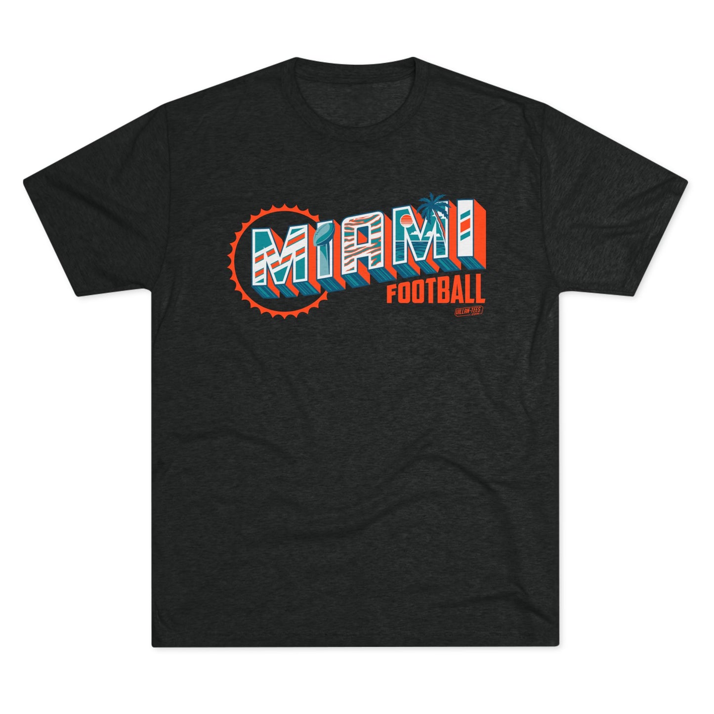 Miami Football Tri-Blend Unisex Tee