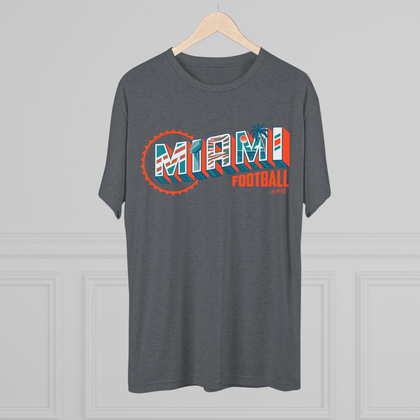 Miami Football Tri-Blend Unisex Tee