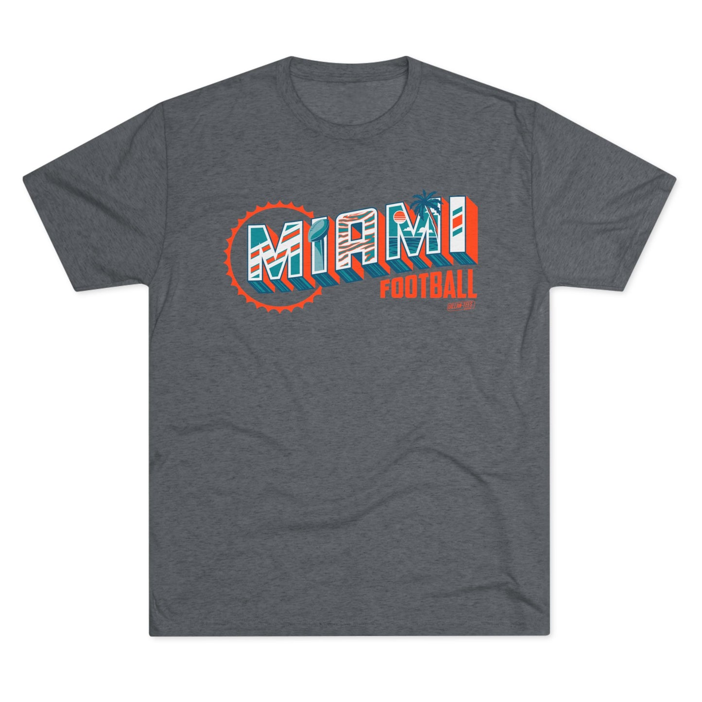 Miami Football Tri-Blend Unisex Tee